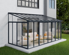SanRemo 10'x18' Wall-Mounted Solarium by Palram-Canopia