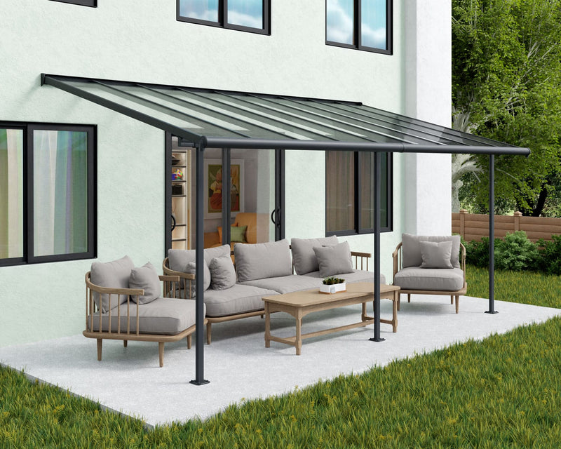 Sierra 10'x20' Patio Cover-Gray by Palram-Canopia