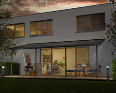 Sierra 10'x24' Patio Cover-Gray by Palram-Canopia