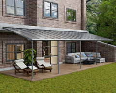 Sierra 10'x32' Patio Cover-Gray by Palram-Canopia