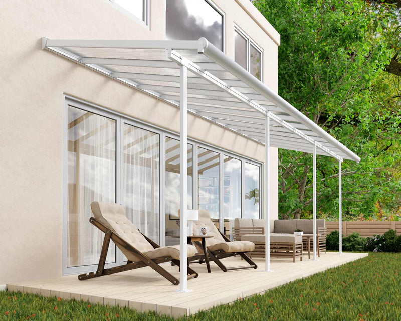Sierra 7.5'x22.5' Patio Cover White/Gray by Palram-Canopia