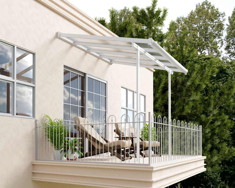 Sierra 7.5'x7.5' Patio Cover White/Gray by Palram-Canopia