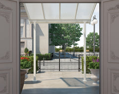 Sierra 7.5'x7.5' Patio Cover White/Gray by Palram-Canopia