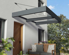 Sophia XL 2000 6'x5' Awning - Gray/Mist & Gray/Clear by Palram-Canopia
