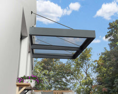 Sophia XL 2000 6'x5' Awning - Gray/Mist & Gray/Clear by Palram-Canopia