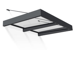 Sophia XL 2000 6'x5' Awning - Gray/Mist & Gray/Clear by Palram-Canopia