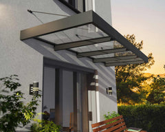 Sophia XL 4000 12'x5' Awning - Gray/Mist & Gray/Clear by Palram-Canopia