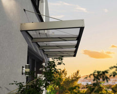 Sophia XL 4000 12'x5' Awning - Gray/Mist & Gray/Clear by Palram-Canopia