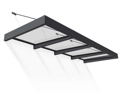 Sophia XL 4000 12'x5' Awning - Gray/Mist & Gray/Clear by Palram-Canopia