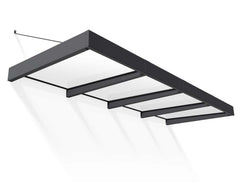 Sophia XL 4000 12'x5' Awning - Gray/Mist & Gray/Clear by Palram-Canopia