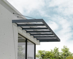 Sophia XL 7000 22'x5' Awning - Gray/Mist & Gray/Clear by Palram-Canopia