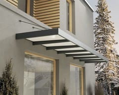 Sophia XL 7000 22'x5' Awning - Gray/Mist & Gray/Clear by Palram-Canopia