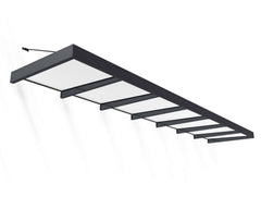 Sophia XL 7000 22'x5' Awning - Gray/Mist & Gray/Clear by Palram-Canopia