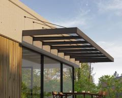 Sophia XL 8000 25'x5' Awning - Gray/Mist & Gray/Clear by Palram-Canopia