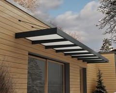 Sophia XL 8000 25'x5' Awning - Gray/Mist & Gray/Clear by Palram-Canopia