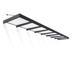 Sophia XL 8000 25'x5' Awning - Gray/Mist & Gray/Clear by Palram-Canopia