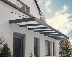 Sophia XL 9000 28'x5' Awning - Gray/Mist & Gray/Clear by Palram-Canopia