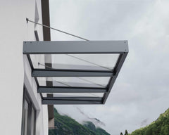 Sophia XL 3000 9'x5' Awning - Gray/Mist & Gray/Clear by Palram-Canopia
