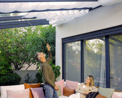 11'x12' Stockholm Patio Cover Roof Blinds by Palram-Canopia