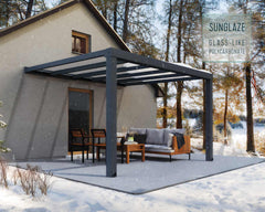 Stockholm 11' x 12' Patio Cover Gray/Clear by Palram-Canopia