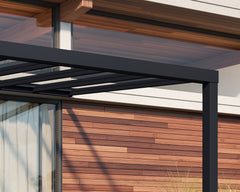 Stockholm 11' x 12' Patio Cover Gray/Clear by Palram-Canopia