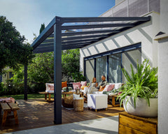 Stockholm 11' x 19' Patio Cover Gray/Clear by Palram-Canopia