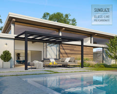 Stockholm 11' x 19' Patio Cover Gray/Clear by Palram-Canopia