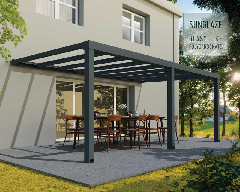 Stockholm 11' x 19' Patio Cover Gray/Clear by Palram-Canopia