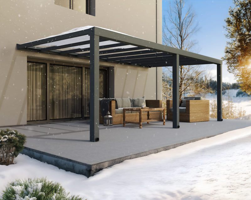 Stockholm 11' x 22' Patio Cover Gray/Clear by Palram-Canopia