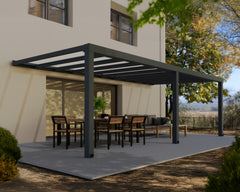 Stockholm 11' x 24' Patio Cover Gray/Clear by Palram-Canopia