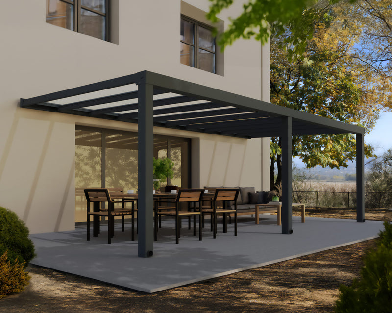 Stockholm 11' x 24' Patio Cover Gray/Clear by Palram-Canopia