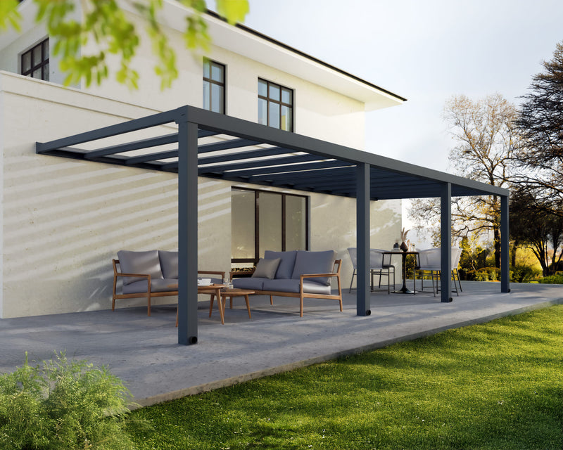 Stockholm 11' x 31' Patio Cover Gray/Clear by Palram-Canopia
