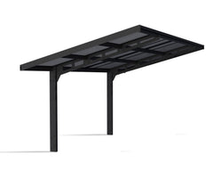 Sydney 10'x20' Wave Single Carport Kit-Black/Solar Gray by Palram-Canopia