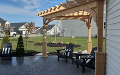 Triangle Cedar Pergola Kit By Atlantic Outdoors