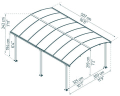 Tucson 12'x16' Gazebo Kit by Palram-Canopia