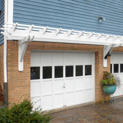 Vinyl Wall-Mounted Cozy Retreat Pergola Kit By Atlantic Outdoors