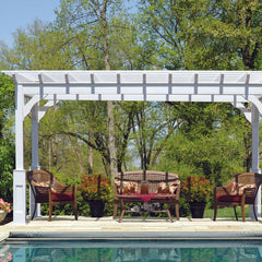Vinyl Cozy Retreat Pergola Kit By Atlantic Outdoors