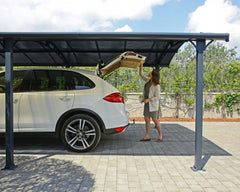 Arcadia 6400 12'x21' Carport-Gray/Gray by Palram-Canopia Carport Canopia by Palram