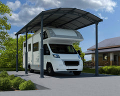 Arcadia Alpine 12'x21' Carport-Gray/Gray by Palram-Canopia Carport Canopia by Palram