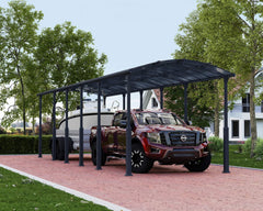 Arcadia Alpine 12'x42' Carport-Gray/Gray by Palram-Canopia Carport Canopia by Palram