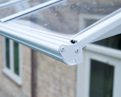 Bordeaux 22x5 6690 Awning - White/Diffused Clear by Palram-Canopia Awnings Canopia by Palram