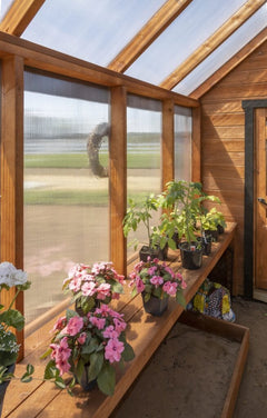 Cedar A-Frame Greenhouse Kit By Atlantic Outdoors Wood Greenhouses Atlantic Outdoors