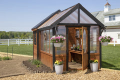 Cedar A-Frame Greenhouse Kit By Atlantic Outdoors Wood Greenhouses Atlantic Outdoors