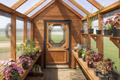 Cedar A-Frame Greenhouse Kit By Atlantic Outdoors Wood Greenhouses Atlantic Outdoors