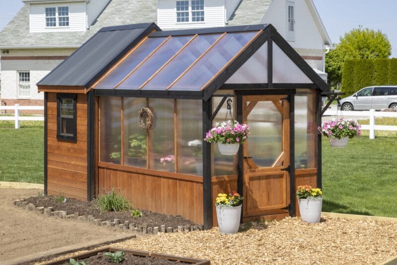 Cedar A-Frame Greenhouse Kit By Atlantic Outdoors Wood Greenhouses Atlantic Outdoors
