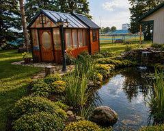 Cedar A-Frame Greenhouse Kit By Atlantic Outdoors Wood Greenhouses Atlantic Outdoors