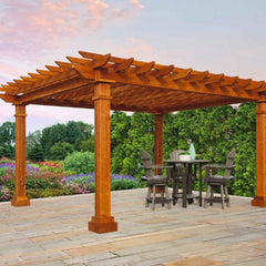 Cedar Oasis Pergola Kit Wood Pergolas Atlantic Outdoors