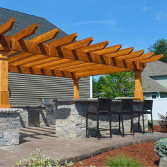 Cedar Oasis Pergola Kit Wood Pergolas Atlantic Outdoors