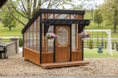 Cedar Pergola Greenhouse Kit By Atlantic Outdoors Wood Greenhouses Atlantic Outdoors