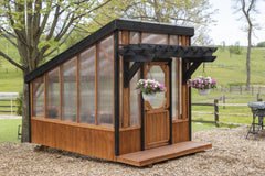 Cedar Pergola Greenhouse Kit By Atlantic Outdoors Wood Greenhouses Atlantic Outdoors